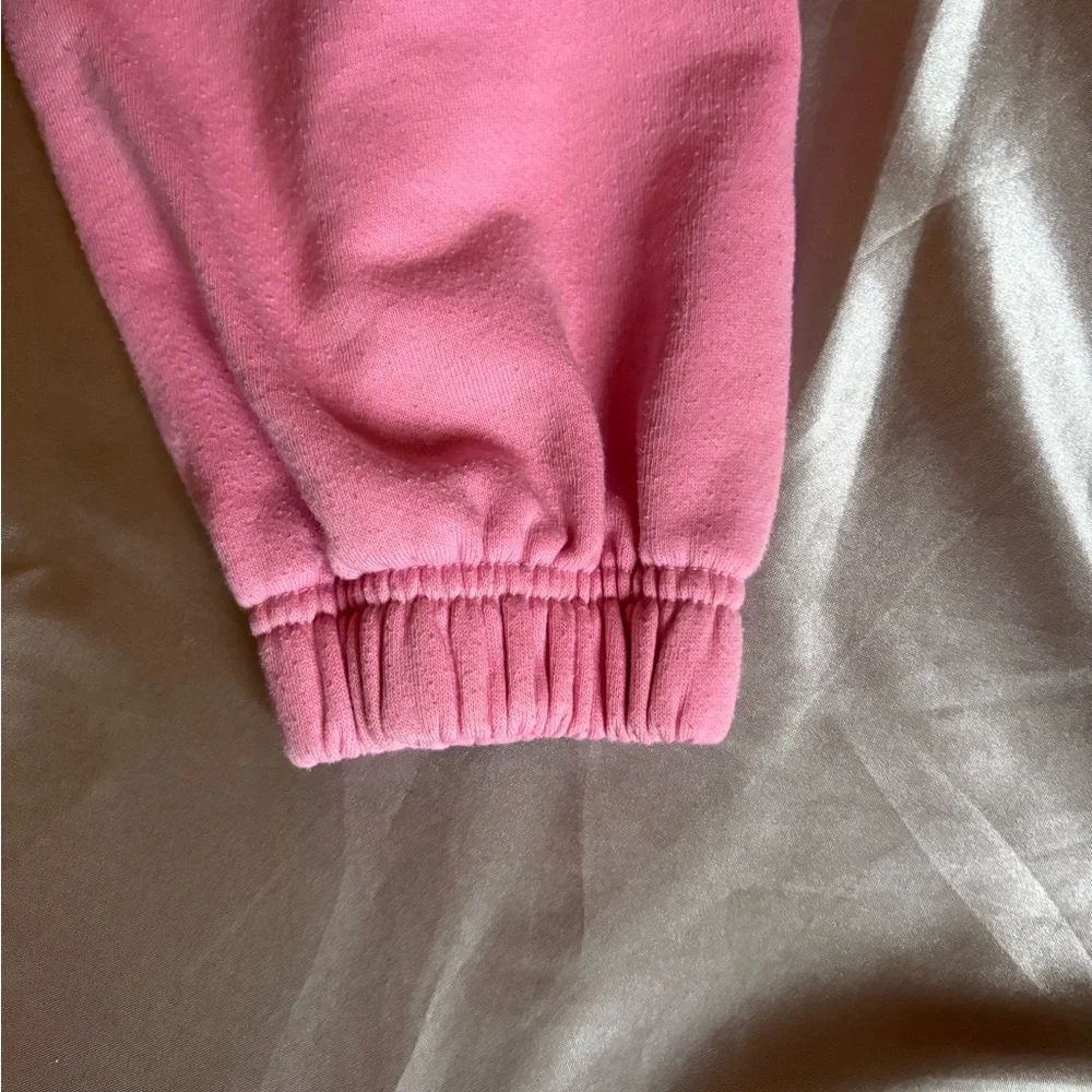 ALO Yoga Pink Half-Zip Cropped Hoodie - Picture 4 of 6